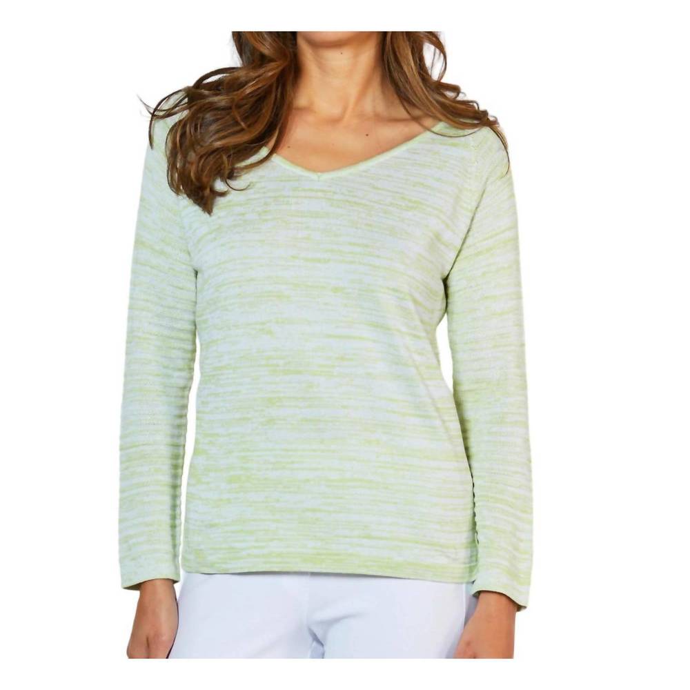 NEW FRENCH KYSS v-neck sweater in lime